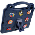 Παιδική θήκη για Apple iPad Air 11" 6 gen. 2024, Cute Patterns, με βάση, σκούρο μπλε