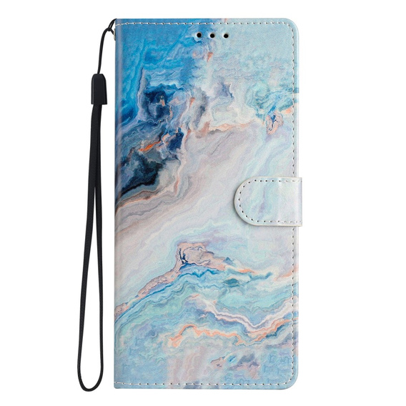 Θήκη με πτερύγιο για Xiaomi Redmi Note 12S, Wallet Marble, μπλε