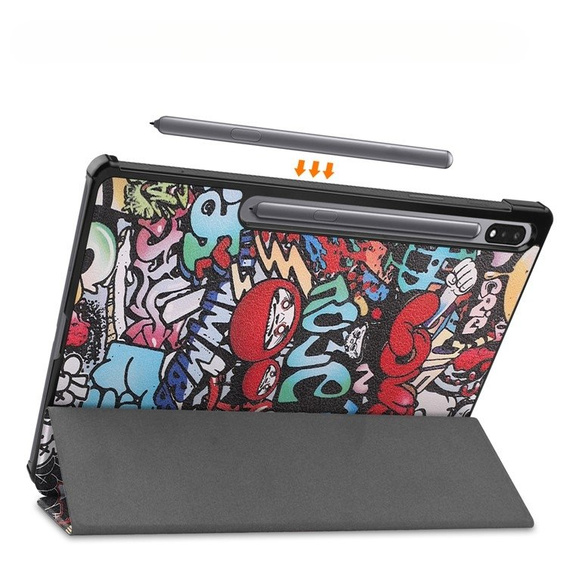 Θήκη για Samsung Galaxy Tab S9 Plus, Smartcase, graffiti