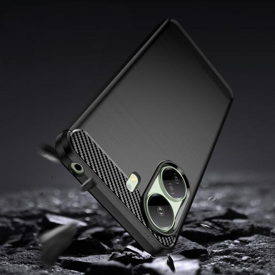 Θήκη για Xiaomi Redmi 13C / Poco C65, Carbon, μαύρη