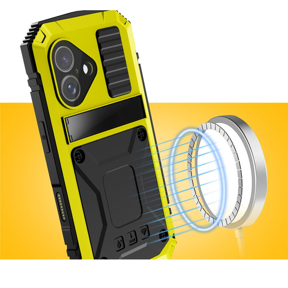 Θήκη R-JUST με βάση και ενσωματωμένο γυαλί για iPhone 17