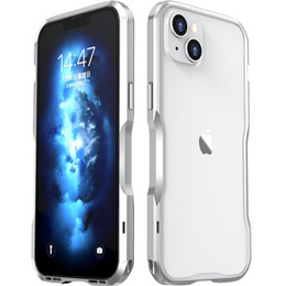 Θήκη LUPHIE για iPhone 14, Armor Bumper, ασημένια