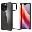 θήκη Spigen για iPhone 16 Pro, Ultra Hybrid, μαύρη + μετριασμένο γυαλί 9H