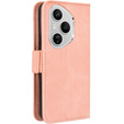 Θήκη με πτερύγιο για Honor 400 Pro 5G, Card Slot, ροζ