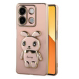 Θήκη για Xiaomi Redmi Note 13 5G, Rabbit, ροζ + μετριασμένο γυαλί 9H