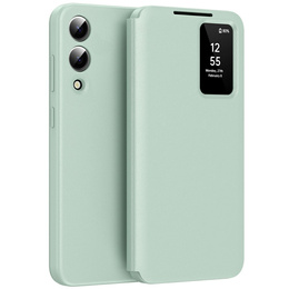 Αναδιπλούμενη θήκη για Samsung Galaxy S25 Edge, Smart View Wallet, πράσινη
