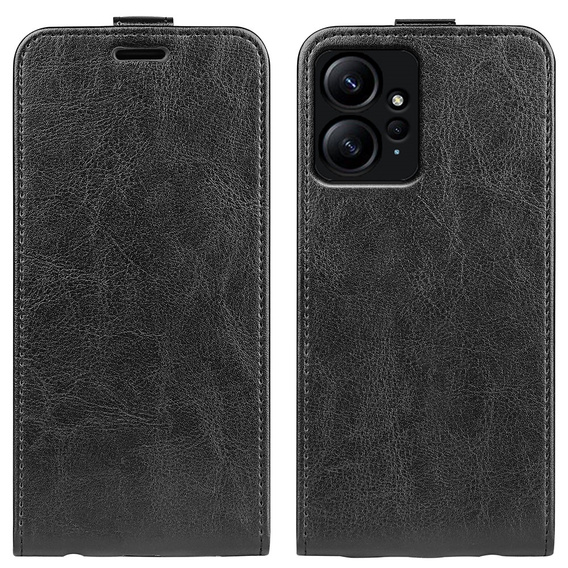 Θήκη με πτερύγιο για Xiaomi Redmi Note 12 4G, Flip, μαύρη