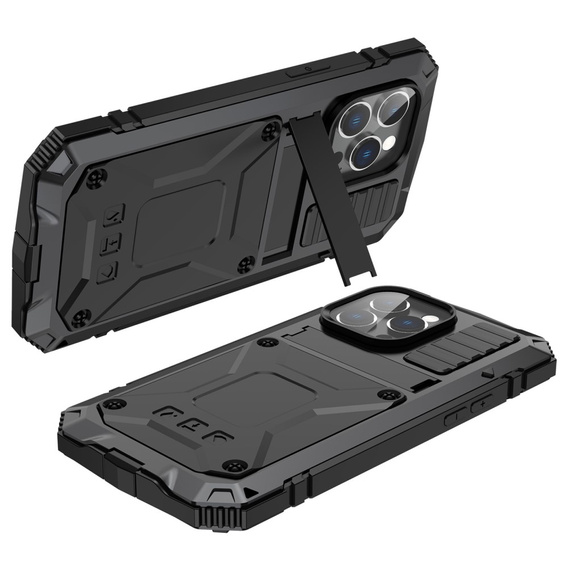 Θήκη για iPhone 14 Pro Max, R-JUST, θωρακισμένη, μαύρη