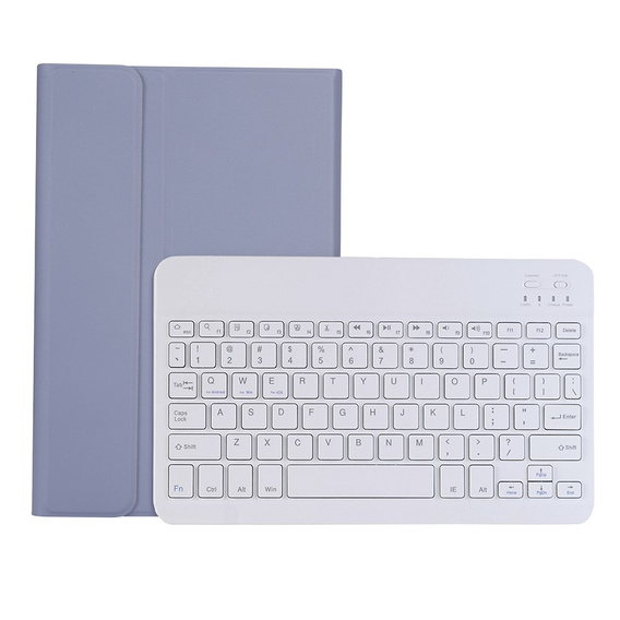Θήκη + πληκτρολόγιο Samsung Galaxy Tab S6 Lite P610/P615 / S6 Lite 2022 10.4, Pen Slot, μωβ