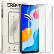 2x Μετριασμένο γυαλί για Xiaomi Redmi Note 11 Pro, ERBORD 9H Hard Glass στην οθόνη