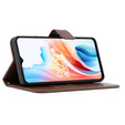 Θήκη με πτερύγιο για Oppo A38 4G / Oppo A18 4G, Crazy Horse Wallet, καφέ