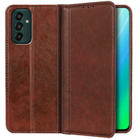 Θήκη για Samsung Galaxy M13 4G, Wallet Litchi Leather, καφέ