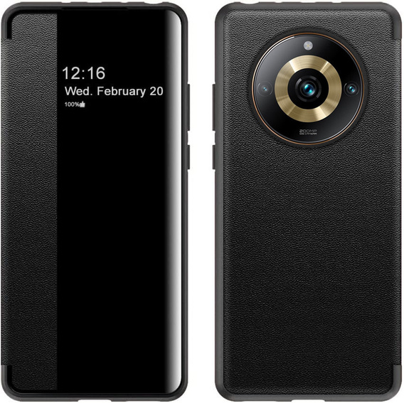 Η αναδιπλούμενη θήκη για το Realme 11 Pro 5G / 11 Pro+ 5G, Side View, μαύρη
