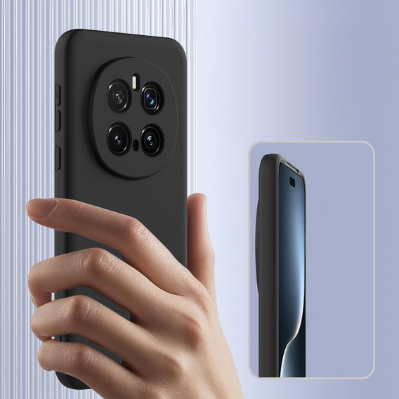 Θήκη για Honor Magic7 Pro 5G, Silicone MagSafe, μαύρη