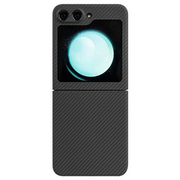 Θήκη για Samsung Galaxy Z Flip5 5G, Aramid Fiber Cover, μαύρη