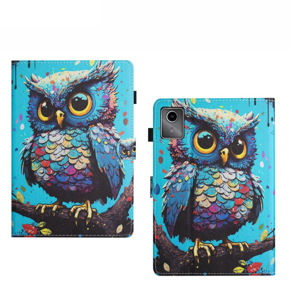 Θήκη για Lenovo Tab M11, με πτερύγιο, owl