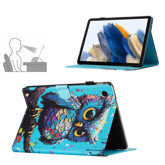 Θήκη για Samsung Galaxy Tab A9 X110 / X115, owl