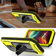 Θήκη για iPhone 15 Pro, R-JUST CamShield Slide, θωρακισμένη, κίτρινη / μαύρη
