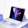 Θήκη + πληκτρολόγιο iPad Air 10.9 4 2020 / 5 2022, Touchpad, μωβ