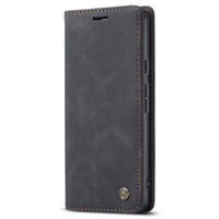 θήκη CASEME για Google Pixel 7 Pro, Leather Wallet Case, μαύρη