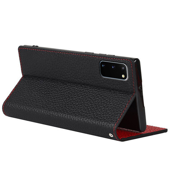 Δερμάτινη θήκη για Samsung Galaxy S20, ERBORD Grain Leather, μαύρη