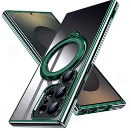 Μαγνητική θήκη για Samsung Galaxy S25 Ultra, για MagSafe, πράσινη