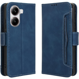 Θήκη με πτερύγιο για Xiaomi Poco X7 Pro 5G, Card Slot, σκούρο μπλε