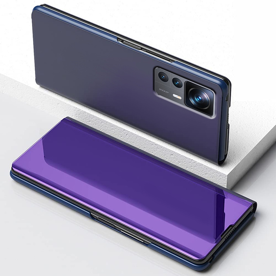 Θήκη για Xiaomi 12T / 12T Pro, Clear View, μωβ