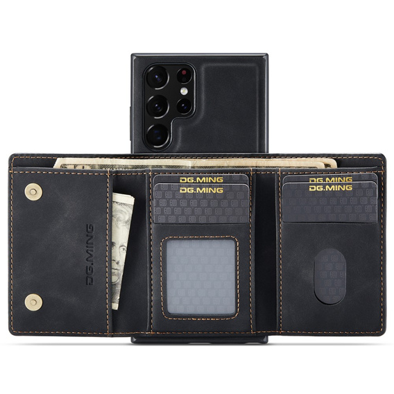 Θήκη για Samsung Galaxy S22 Ultra 5G, DG.MING 2in1, μαύρη