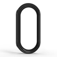 Θήκη 2σε1 + γυαλί μετριασμένο για Xiaomi Smart Band 10 / 9 / 8, μαύρη