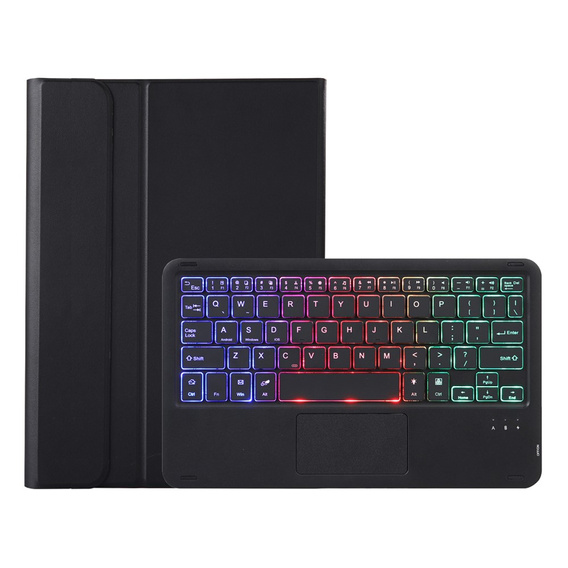 Θήκη φωτιζόμενου πληκτρολογίου Bluetooth Touchpad για Lenovo Idea Tab 11" 2025 TB336FU TB336ZU, μαύρο