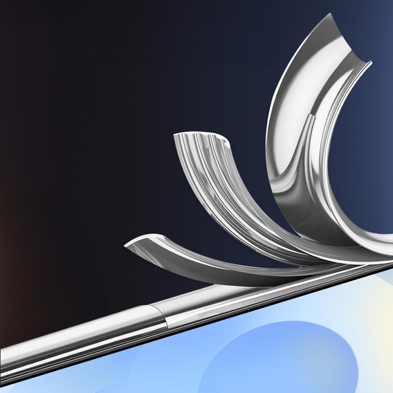 Θήκη για Samsung Galaxy S25 Edge, Electro MagSafe, ασημένια + Γυαλί για την οθόνη