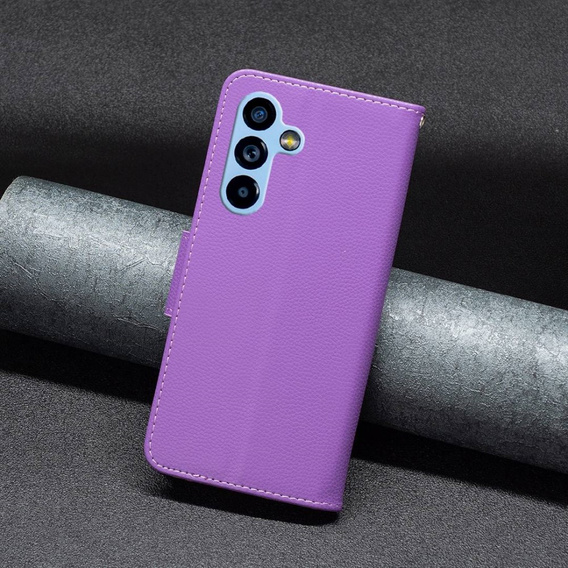 Θήκη με πτερύγιο για Samsung Galaxy A54 5G, Wallet Litchi Magnet, μωβ