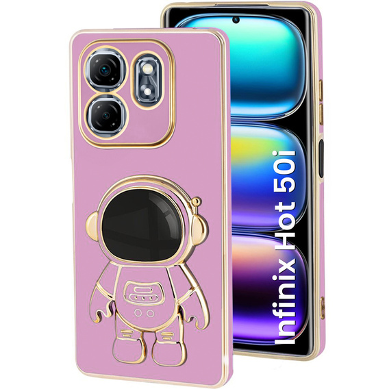 Θήκη για Infinix Hot 50i 4G, Astronaut, μωβ