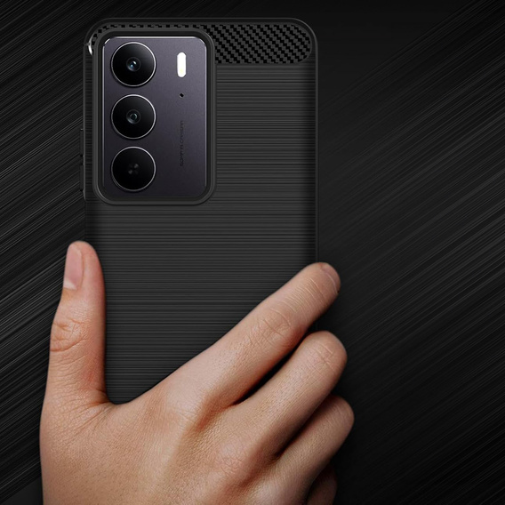 Θήκη για Realme C71, Carbon, μαύρη