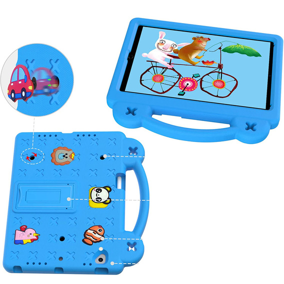 Παιδική θήκη για Lenovo Tab M10 X505F X605F / Tab P10-X705F/L / Huawei T5 10.1, Cute Patterns, με βάση, μπλε