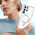 Θήκη για Samsung Galaxy S23 Ultra, MagSafe Hybrid, ασημένια