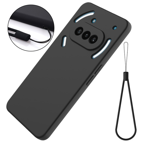 Θήκη για Nothing Phone 3a, Silicone Lite, μαύρη