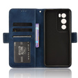 Θήκη με πτερύγιο για Oppo Reno 12, Card Slot, σκούρο μπλε