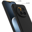 Θήκη για Honor Magic7 Pro 5G, Silicone MagSafe, μαύρη