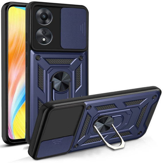 Θήκη για Oppo A98 5G, CamShield Slide, μπλε