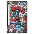 Θήκη για Samsung Galaxy Tab S9 FE, Smartcase Pen Slot, graffiti