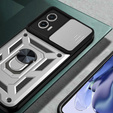 Θήκη για Motorola Moto G53 5G, CamShield Slide, ασημένιο