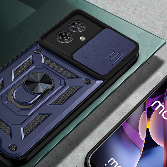 Θήκη για Motorola Moto G54 5G, CamShield Slide, μπλε
