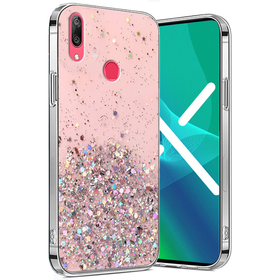 Θήκη για Huawei Y7 2019, Glittery, ροζ