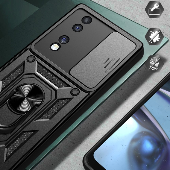 Θήκη για Honor 70 5G, CamShield Slide, μαύρο