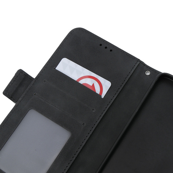Θήκη με πτερύγιο για Oppo A38 4G / Oppo A18 4G, Card Slot, μαύρη