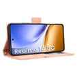 Θήκη με πτερύγιο για Realme 14 5G / Realme 14T 5G, Card Slot, ροζ