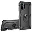 θωρακισμένη θήκη για Xiaomi Redmi Note 10/10S, Nox Case Ring, μαύρη