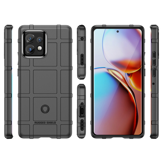 Θήκη για Motorola Edge 40 Pro, Rugged Shield, μαύρη